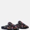 Ss'22 * | Rag & Co Flats Marcella Embroidered Mules Black