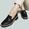 Flats * | Rag & Co X Flats Moore Lead Lady Loafers In Black