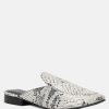 Flats * | Rag & Co Flats Marla Metallic Leather Mules Black