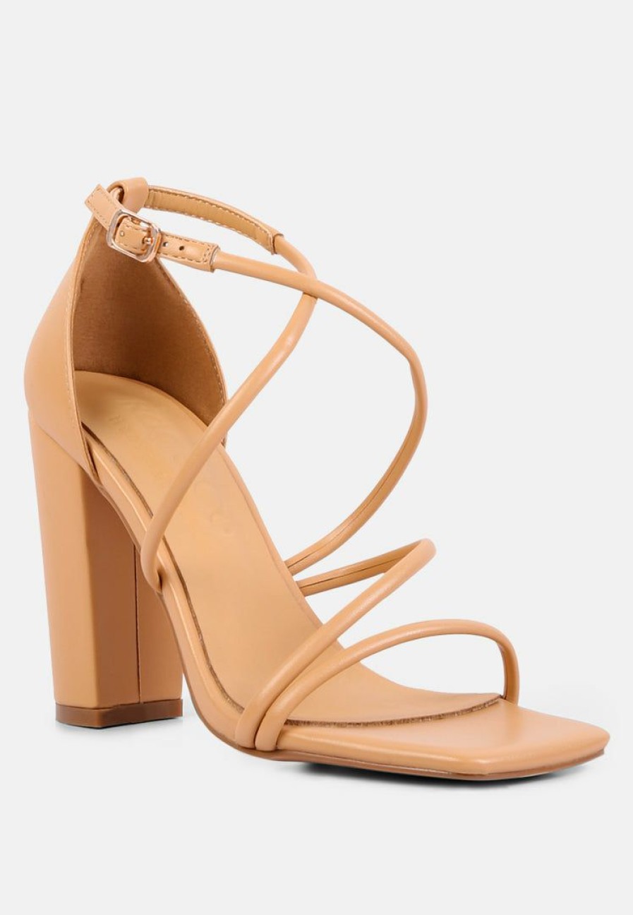 Sandals * | Rag & Co Sandals Opulence High Heeled Dress Sandal Latte