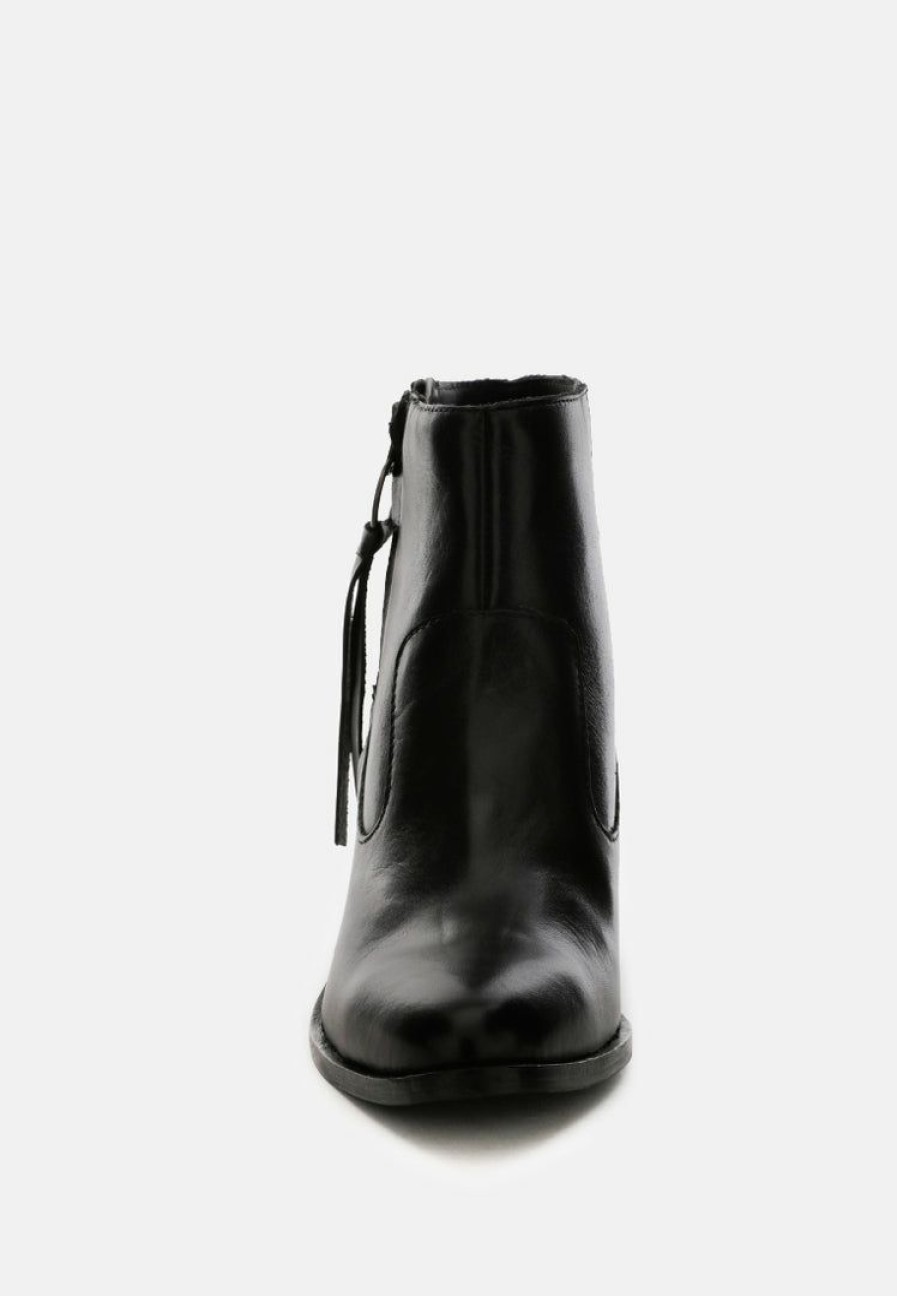 Boots * | Rag & Co Viviana Ankle Boots With Zipper Black