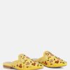 Ss'22 * | Rag & Co Marcella Embroidered Mules In Yellow