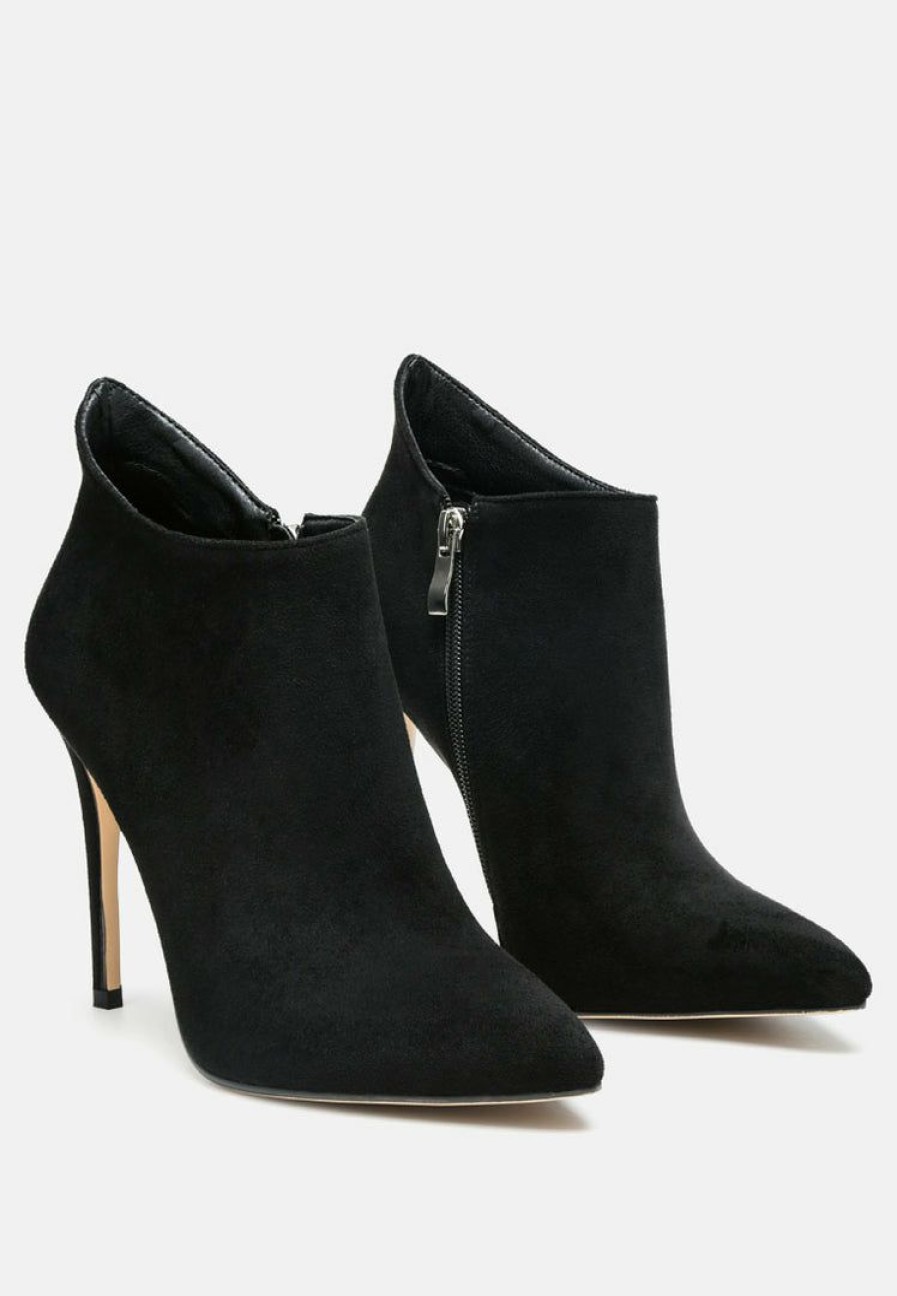 Boots * | Rag & Co Nyxa Stiletto Ankle Boot In Boots Black