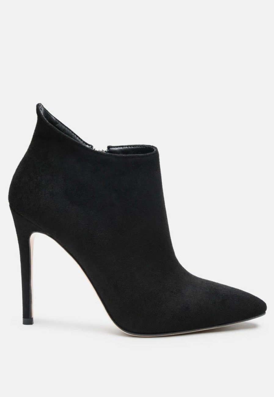 Boots * | Rag & Co Nyxa Stiletto Ankle Boot In Boots Black