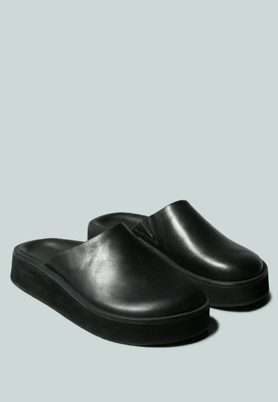 Ss'22 * | Rag & Co X Givens Flatform Slip-On Black