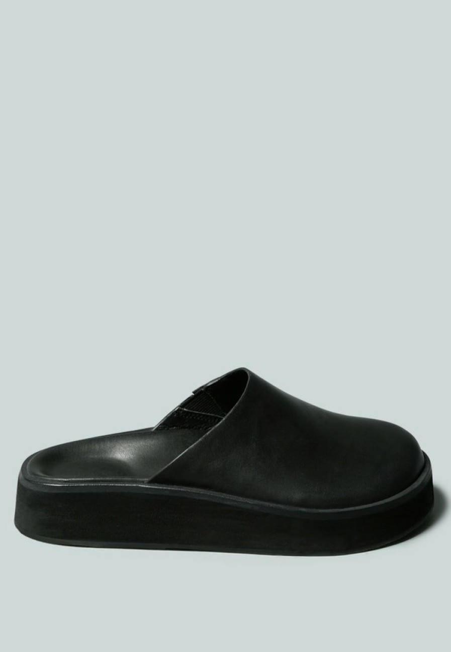 Ss'22 * | Rag & Co X Givens Flatform Slip-On Black