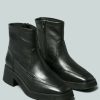 Boots * | Rag & Co X Oxman Classic Ankle Boot Black