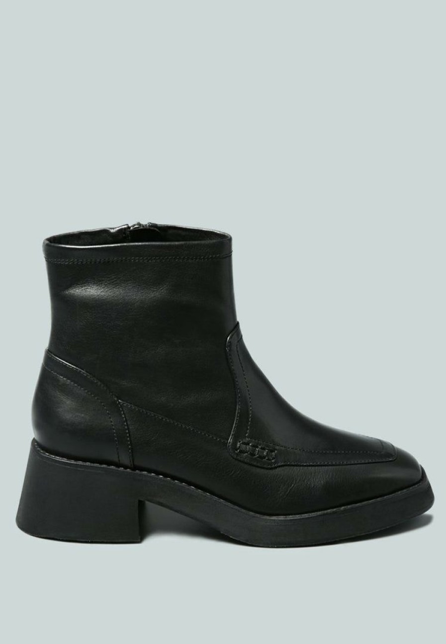 Boots * | Rag & Co X Oxman Classic Ankle Boot Black