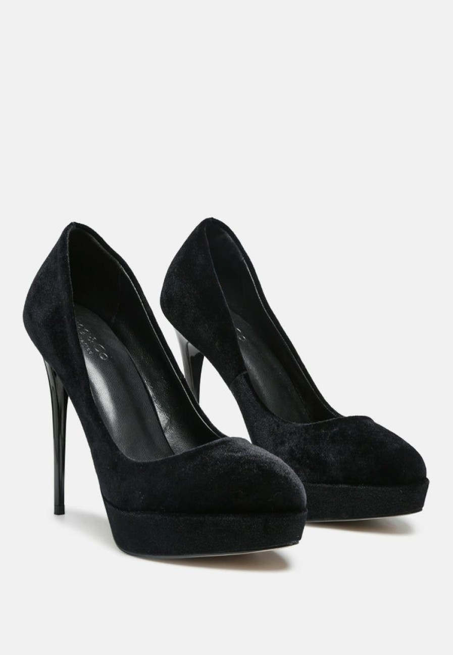 Sandals * | Rag & Co Faustine High Heel Dress Shoe In Black