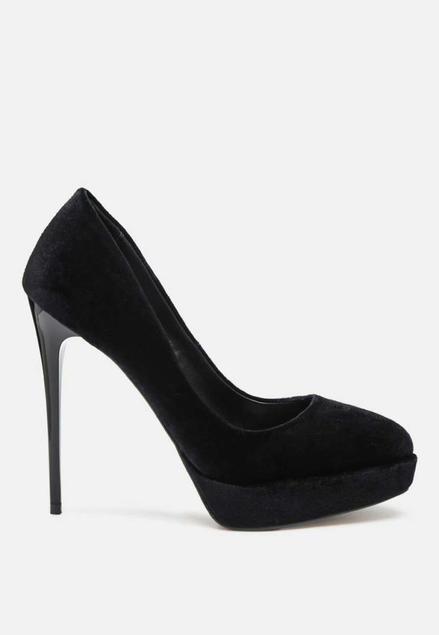 Sandals * | Rag & Co Faustine High Heel Dress Shoe In Black