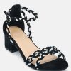 Ss'22 * | Rag & Co Candance Block Heel Sandal Black