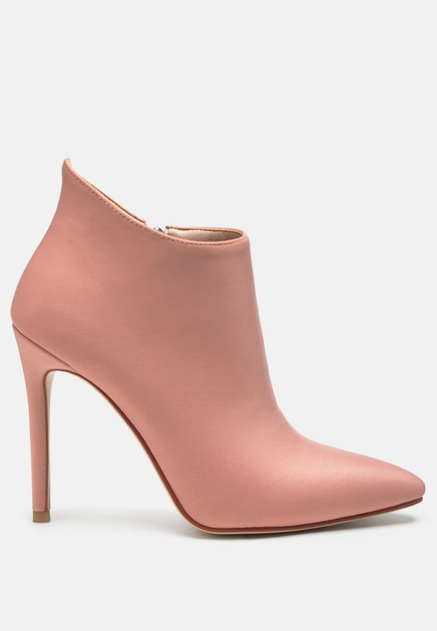 Boots * | Rag & Co Melba Pointed Toe Stiletto Boot In Nude