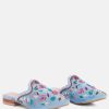 Ss'22 * | Rag & Co Marcella Embroidered Mules In Flats Blue