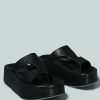 Ss'22 * | Rag & Co X Sandals Hathaway Slip-On Platfrom Sandal In Black