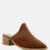 Mules * | Rag & Co Palma Stacked Heel Mules Tan