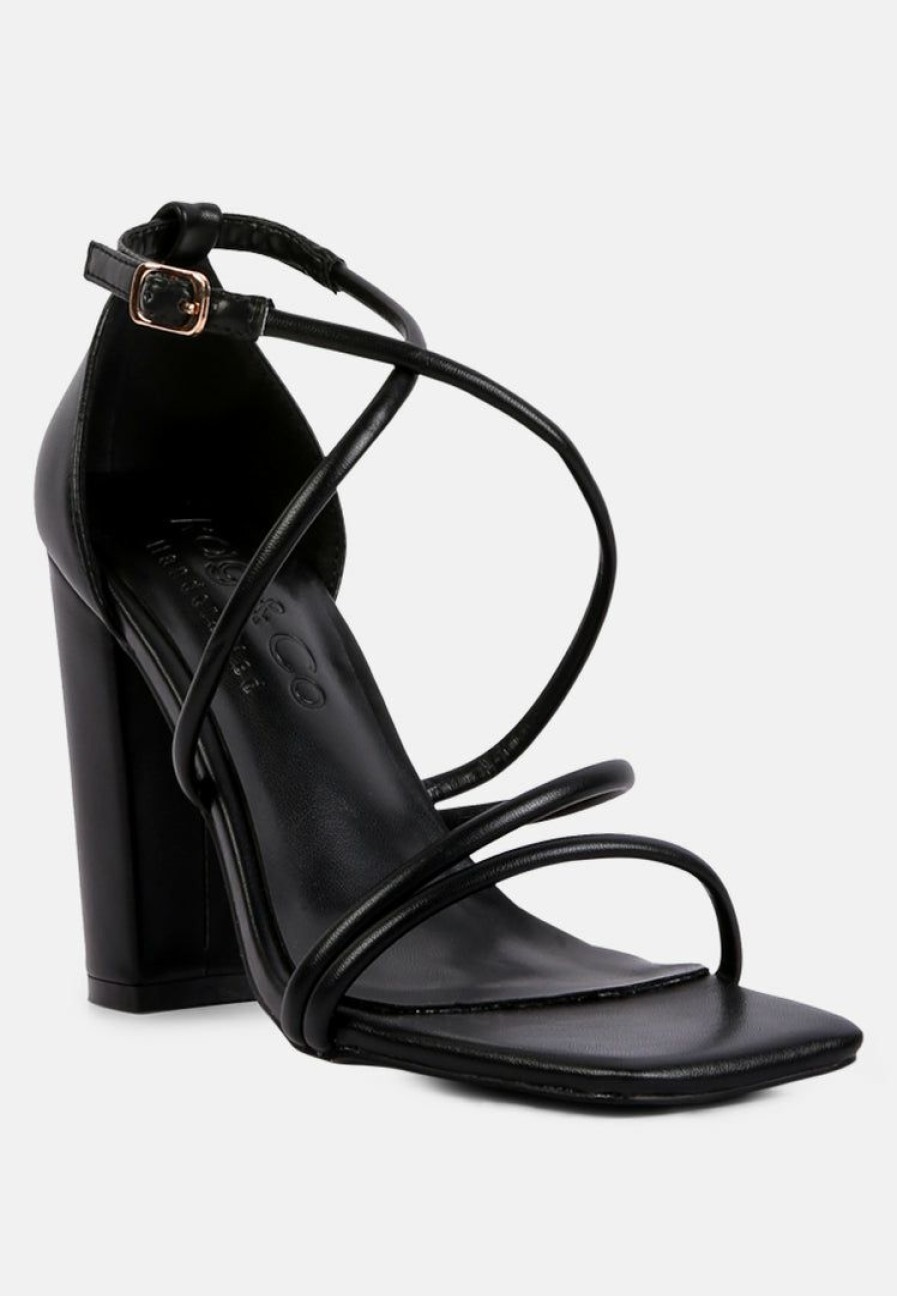 Sandals * | Rag & Co Opulence High Heeled Dress Sandal Black