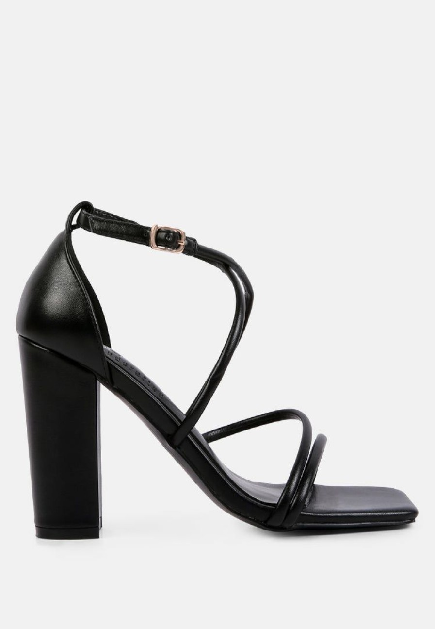 Sandals * | Rag & Co Opulence High Heeled Dress Sandal Black