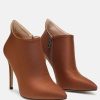 Boots * | Rag & Co Melba Pointed Toe Stiletto Boot In Boots Brown