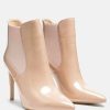 Boots * | Rag & Co Boots Molina High Heeled Chelsea Boot In Nude