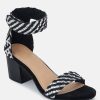 Ss'22 * | Rag & Co Sandals Carla Stacked Heel Sandal Black