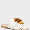 Flats * | Rag & Co Flats Miriam Woven Metallic Tassel Flat Mules White