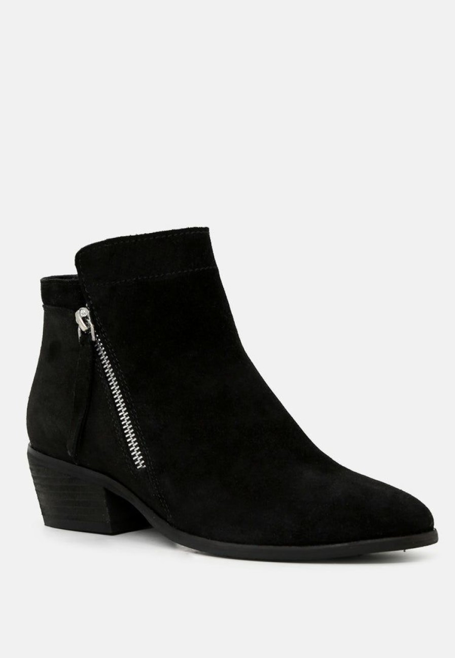 Boots * | Rag & Co Bess Ankle Boots Black