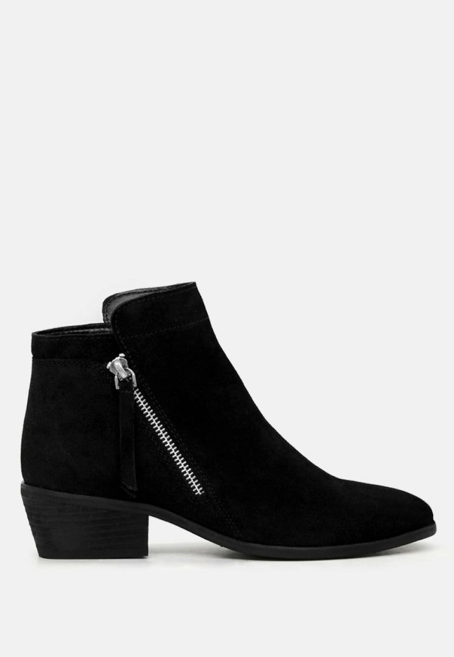 Boots * | Rag & Co Bess Ankle Boots Black