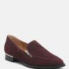 Ss'22 * | Rag & Co Loafers & Ballerinas Sara Suede Slip-On Loafers Burgundy