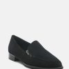 Ss'22 * | Rag & Co Sara Suede Slip-On Loafers Black