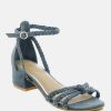 Sandals * | Rag & Co Sandals Nicola Block Heel Sandal Denim