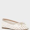 Loafers & Ballerinas * | Rag & Co Brionna Cotton Mesh Flat Ballerinas Loafers & Ballerinas White