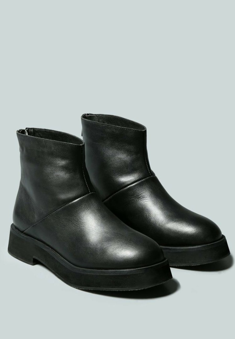 Boots * | Rag & Co X Paltrow Zip-Up Ankle Boot Boots Black