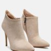 Boots * | Rag & Co Boots Nyxa Stiletto Ankle Boot In Beige