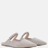 Mules * | Rag & Co Geode Mary Jane Cutout Embellished Mules In Beige