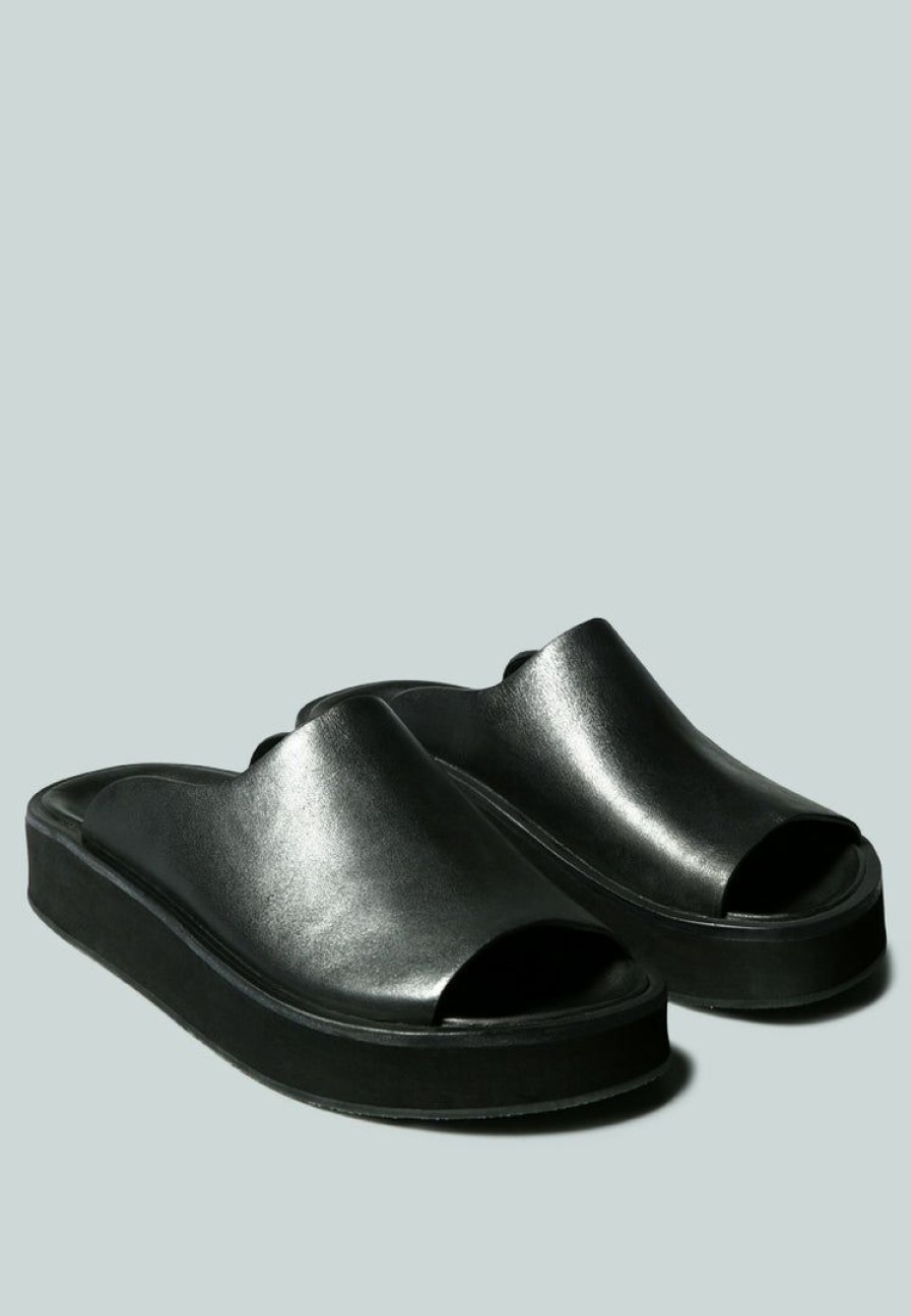 Ss'22 * | Rag & Co X Jolie Platform Slip-On Black