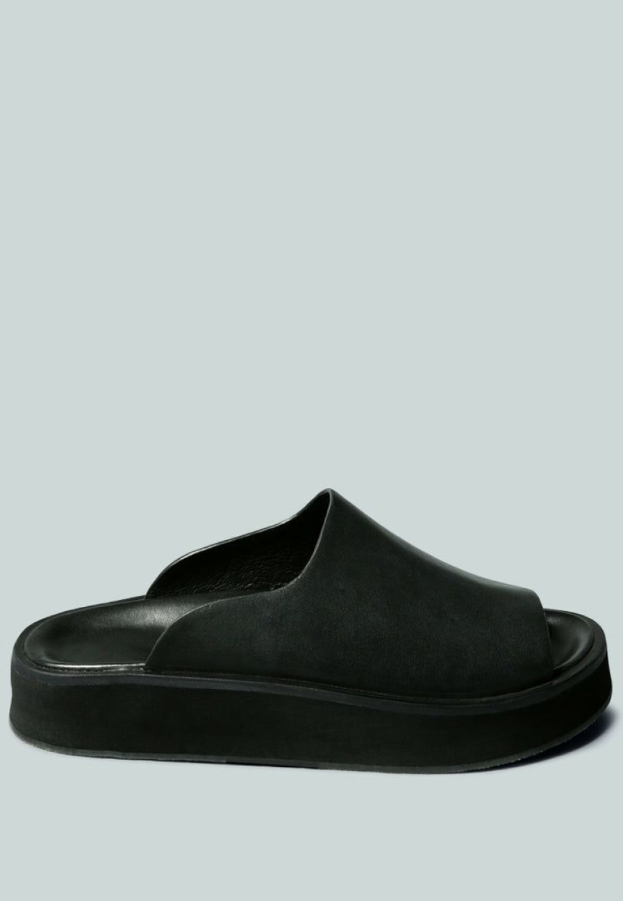 Ss'22 * | Rag & Co X Jolie Platform Slip-On Black