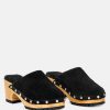 Ss'22 * | Rag & Co Clogs Tulley Suede Clog Mules In Black