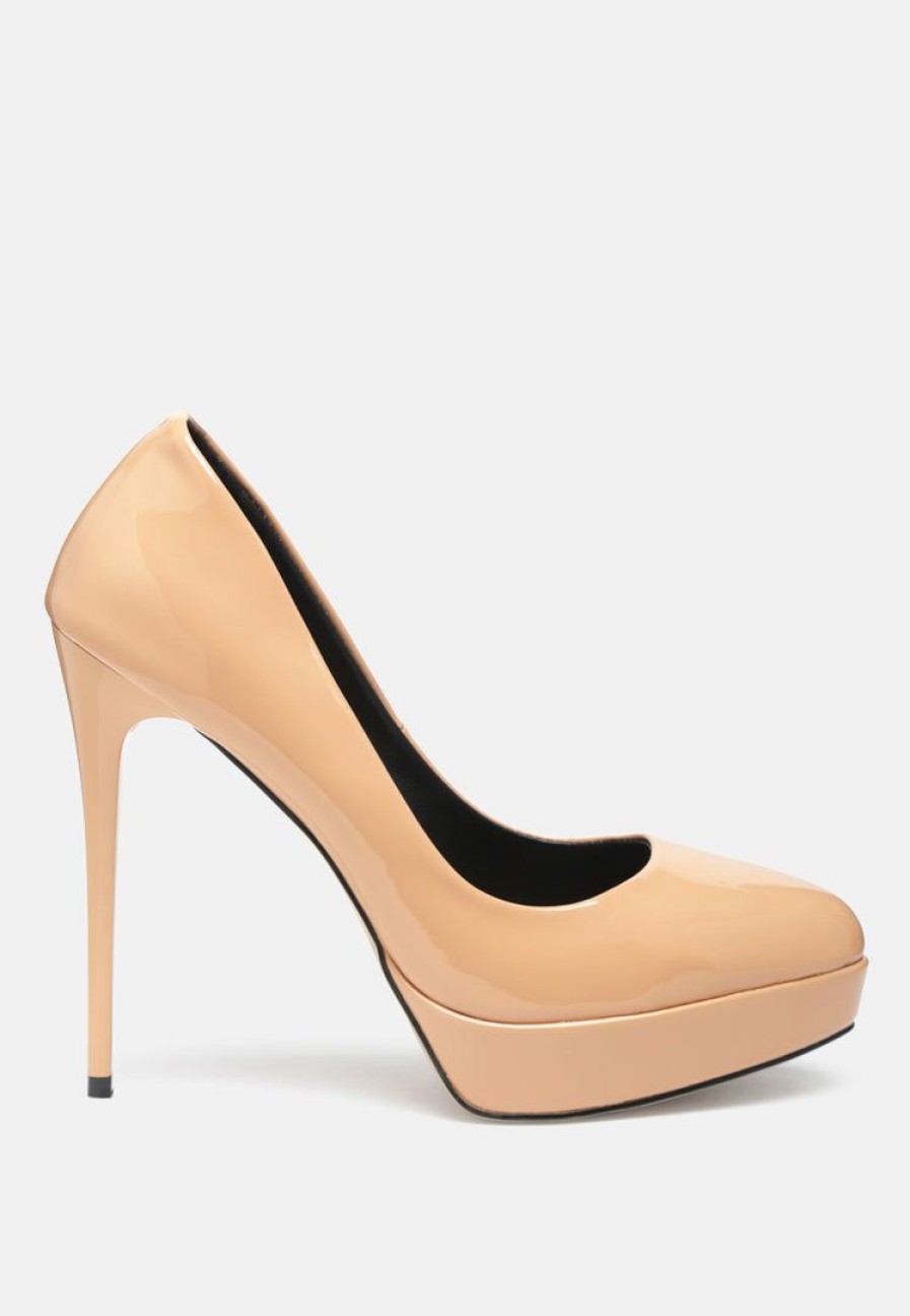 Sandals * | Rag & Co Faustine High Heel Dress Shoe In Latte