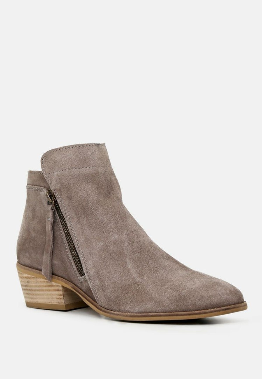 Boots * | Rag & Co Bess Ankle Boots Taupe