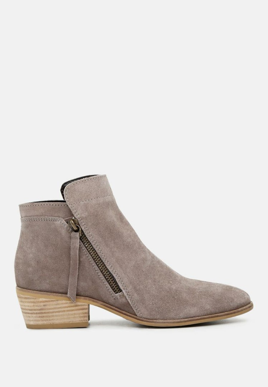 Boots * | Rag & Co Bess Ankle Boots Taupe