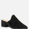 Mules * | Rag & Co Palma Stacked Heel Mules Black