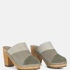 Ss'22 * | Rag & Co Ochroma Vintage Patchwork Suede Mule Clogs In Olive