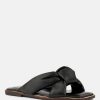 Flats * | Rag & Co Chubs Puffy Strap Sliders Flat Flats Black