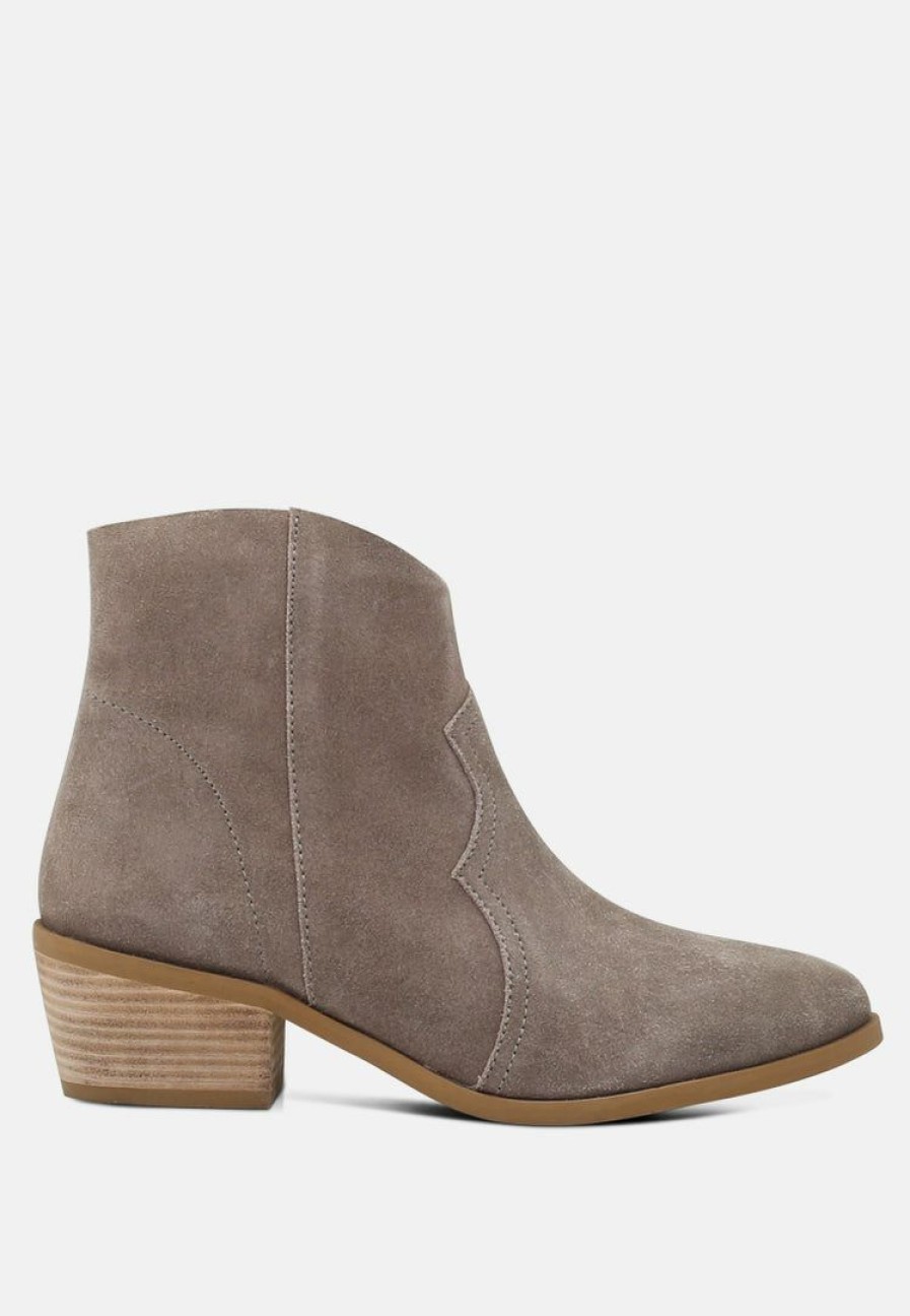 Boots * | Rag & Co Brisa Ankle Boots Taupe