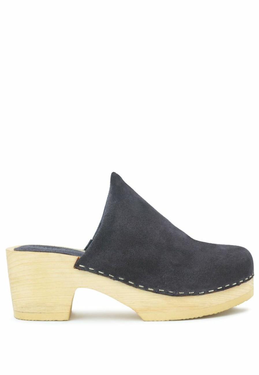 Ss'22 * | Rag & Co Ss'22 Darcie Suede Clogs Grey