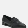 Ss'22 * | Rag & Co Nadia Leather Penny Loafers Loafers & Ballerinas Black