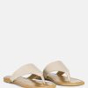 Ss'22 * | Rag & Co Orofer Soft Leather Luxury Thong Flats Latte