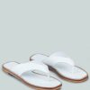 Sandals * | Rag & Co X Olsen Broad Thong Flats In White