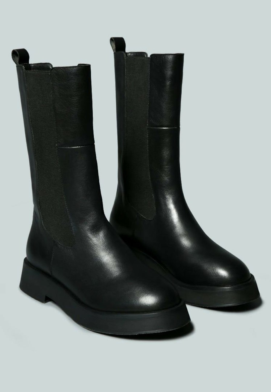 Boots * | Rag & Co X Miller Chelsea Classic Boot Black