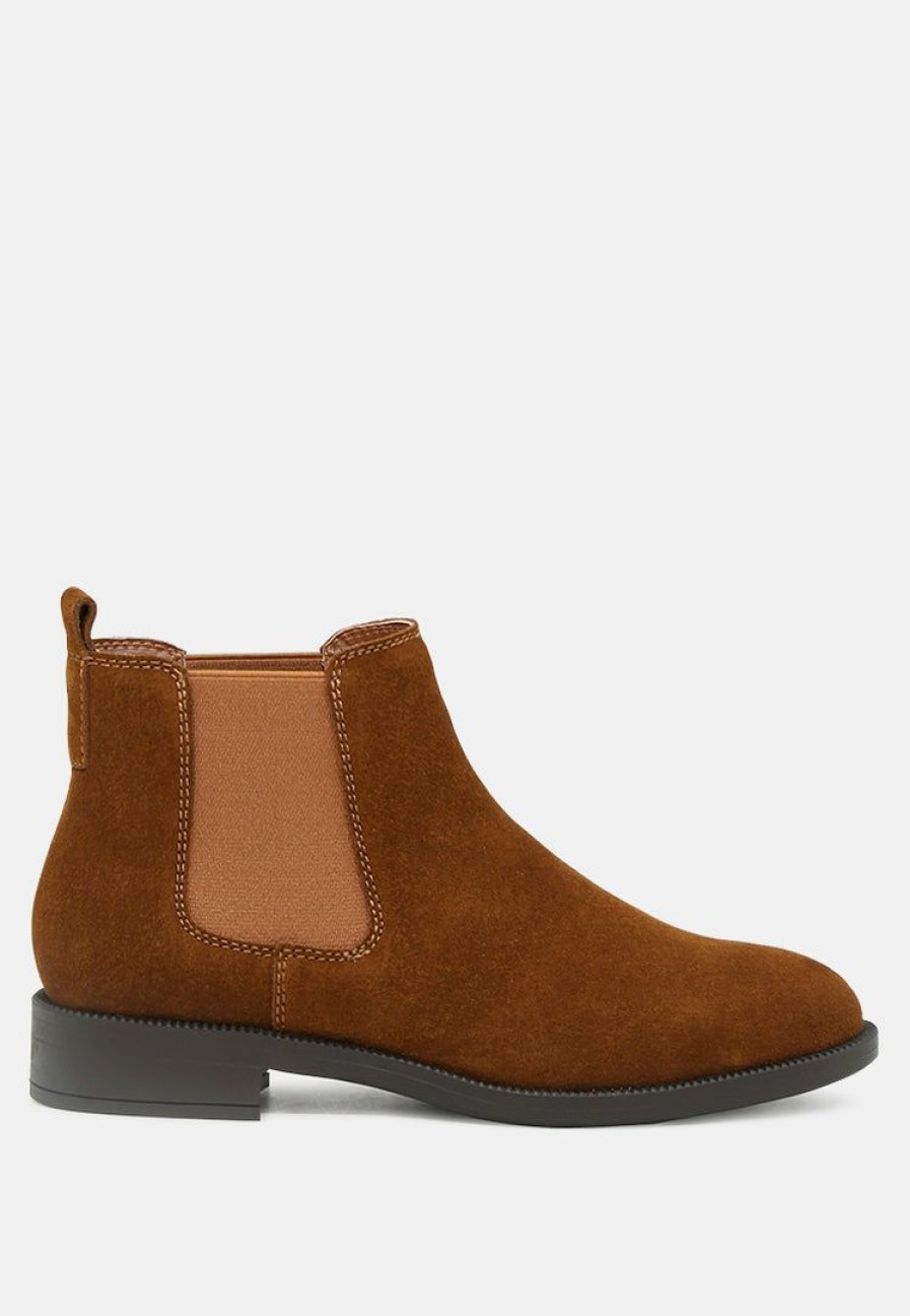 Boots * | Rag & Co Avril Chelsea Boots Tan